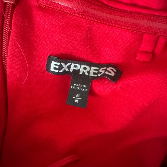 Strapless red stretch knit party dress in size M 💃 - Picture 3 of 3